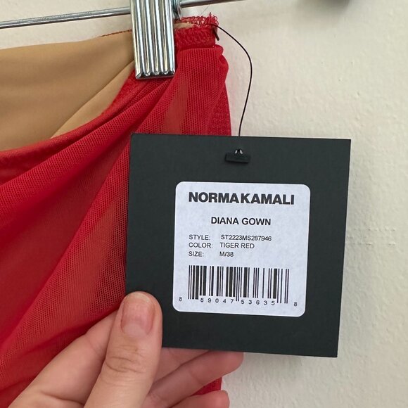 NWT - NORMA KAMALI CLASS RED GOWN - Picture 2 of 3